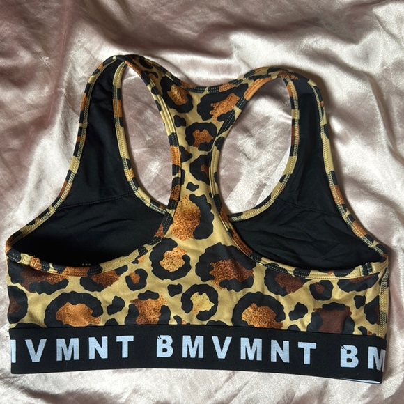 NKD BMVMNT Buti Yoga Leopard Print Sports Bra - Picture 3 of 4